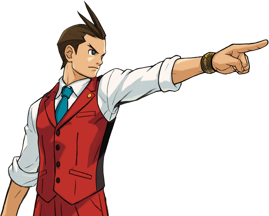 Ace Attorney Clipart Objection - Apollo Justice: Ace Attorney (910x733)