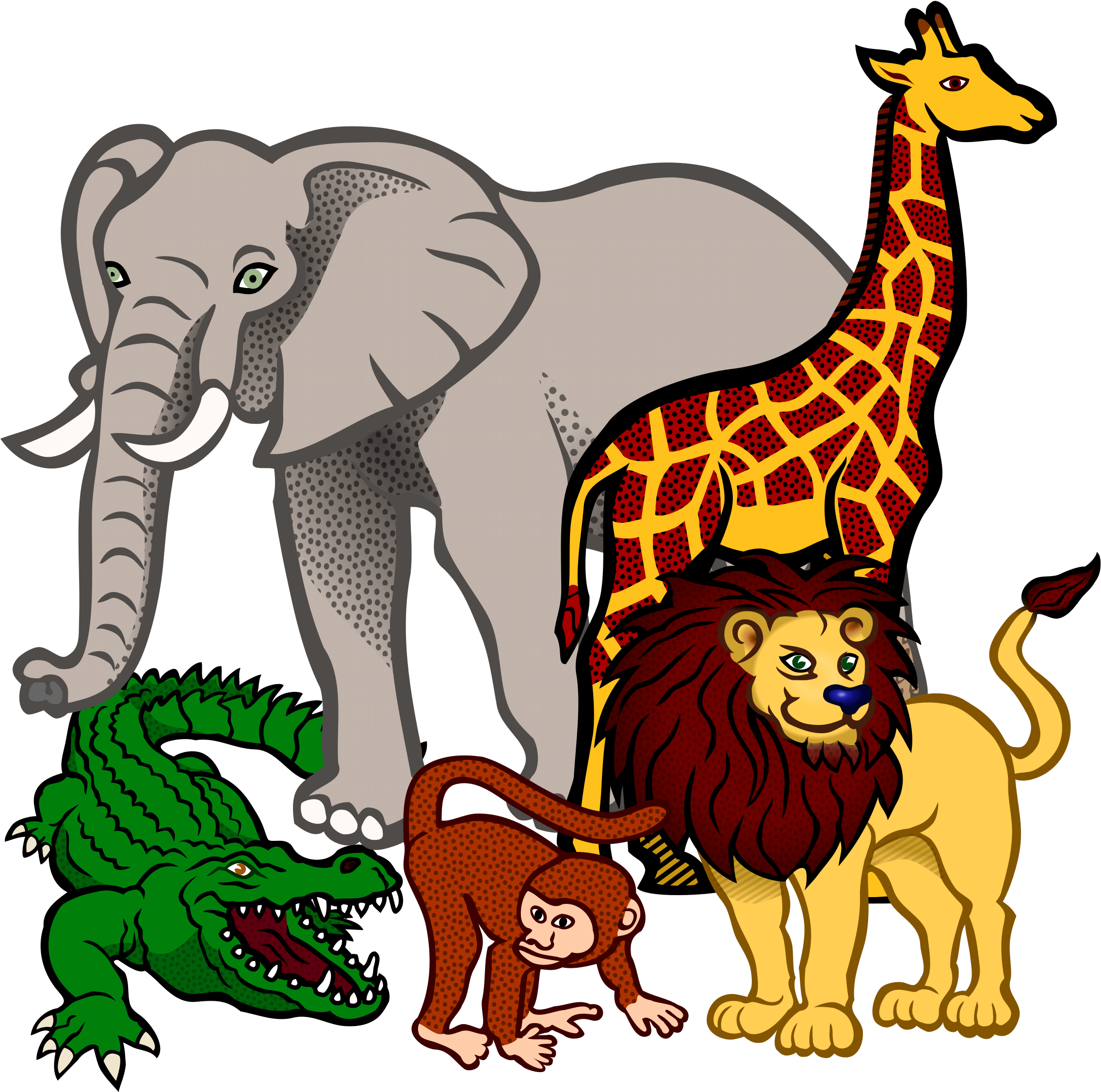 African Clipart - Carnival Of The Animals (2384x2400)
