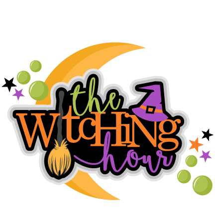The Witching Hour Title Halloween Svg Scrapbook Cut - Graphic Design (432x432)