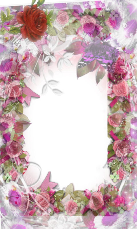 Orlando Photo Flower Frames - Rose (480x800)