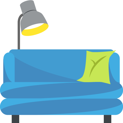 Couch And Lamp Emoji - Couch (512x512)