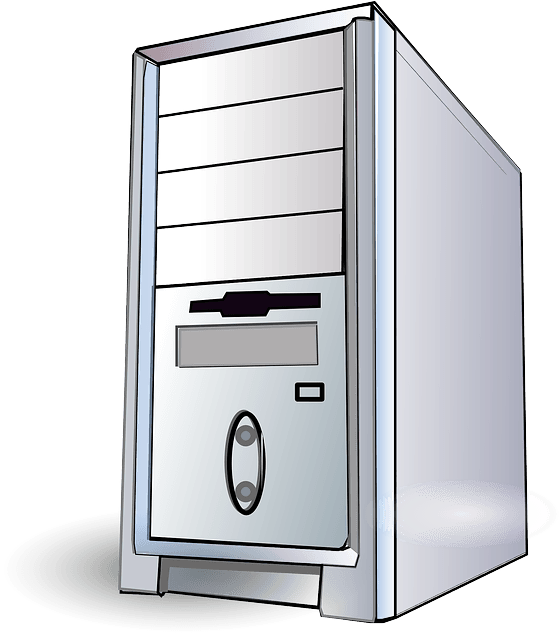 Hyper V Clipart - Computer Case Vector (584x640)