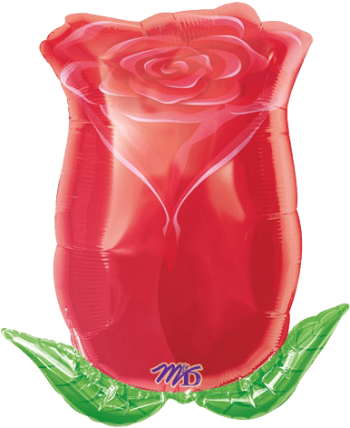 Image - Rose Bud Valentines Balloon - 18" Foil (480x480)