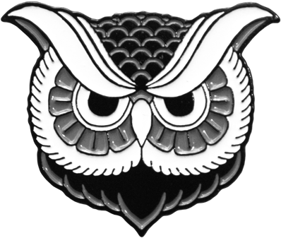 "owl" Enamel Pin - Illustration (500x500)