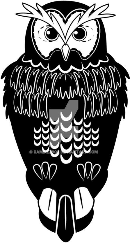 Owl Silhouette By Ramirez909 - Owl Silhouette (832x960)