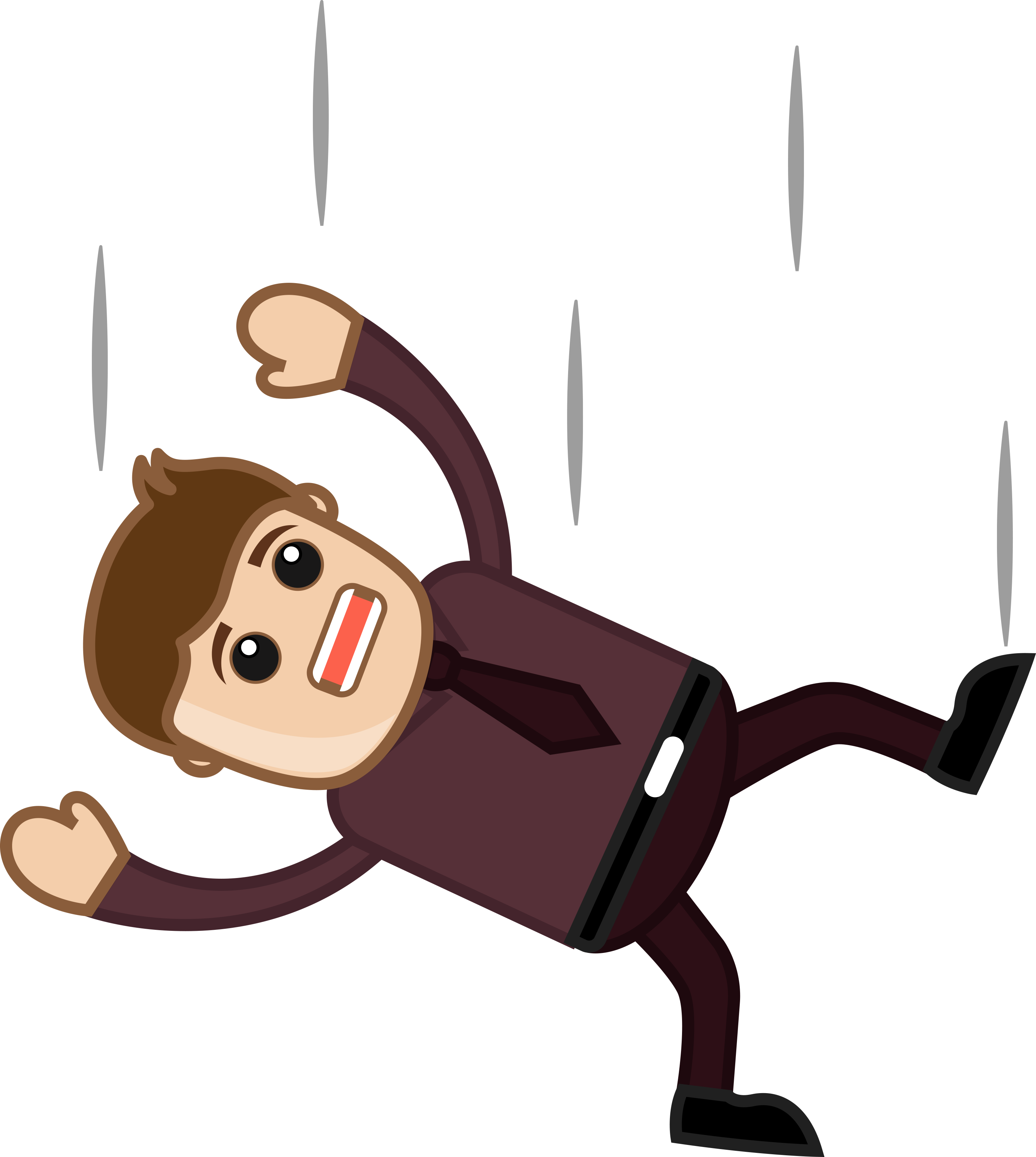 Download Png Image - Cartoon Guy Falling Png (3000x3351)