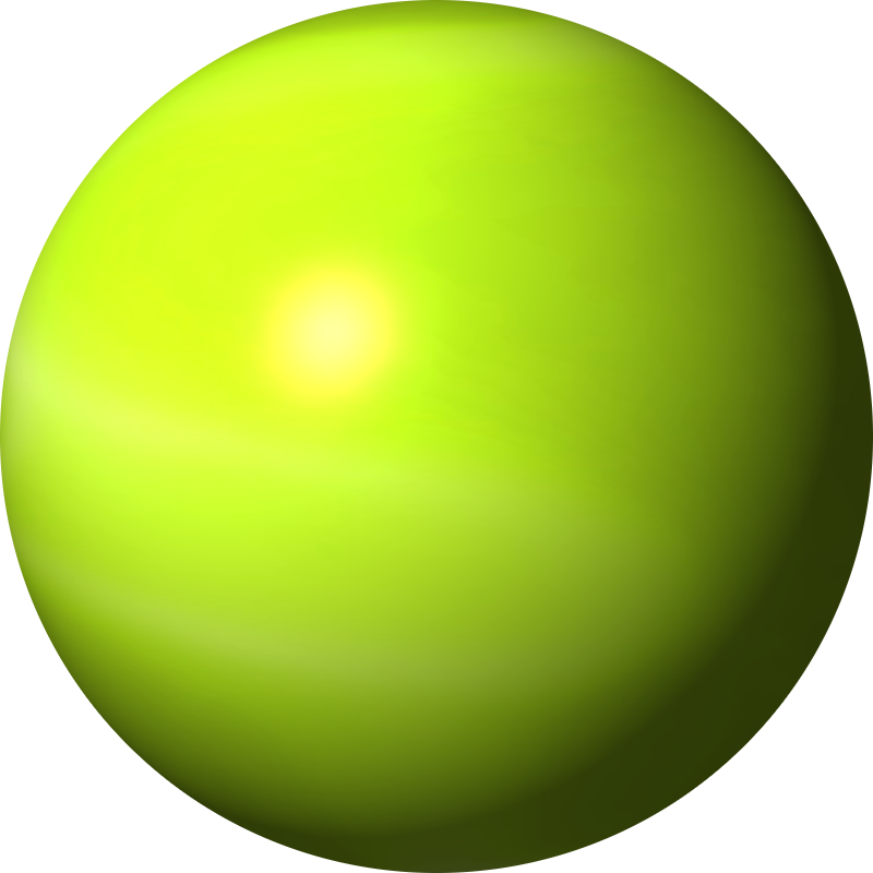 Lime Green Sphere By Clipartcotttage - Sphere Clipart (800x800)