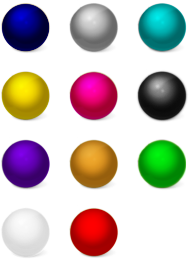 Sphere Clipart Color Ball - Color Ball Icon (420x560)