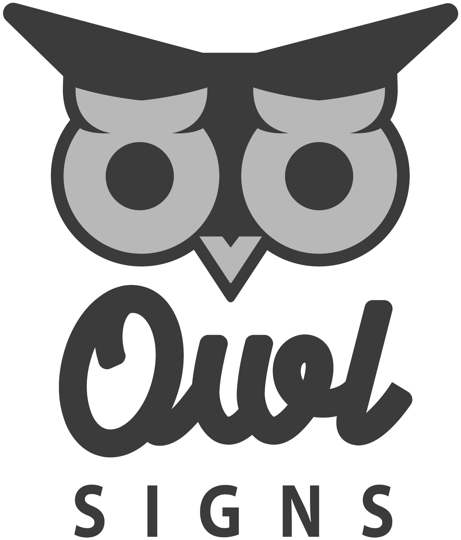 Purple Owl Comes Home By - Owl (1500x1742)