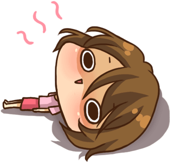 Sleepy Cartoon Characters - Wechat Cute Sticker (360x360)