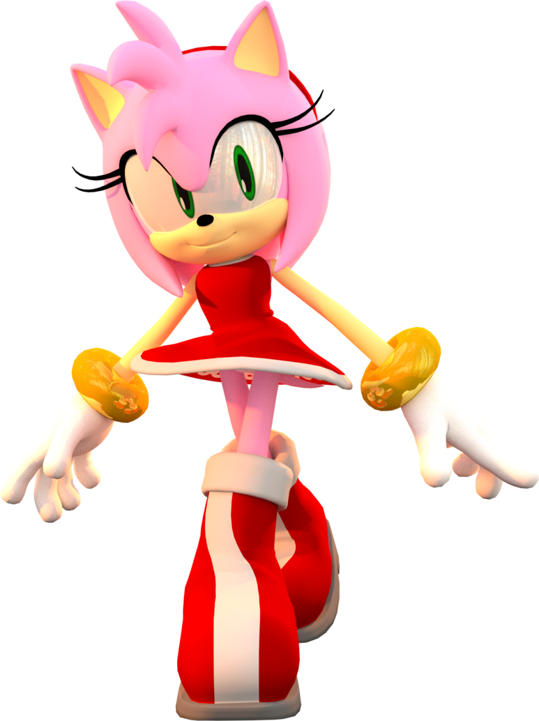 Sonic Generations Sonic Chaos Sonic & Knuckles Amy - Amy Rose 3d Model (773x1034)