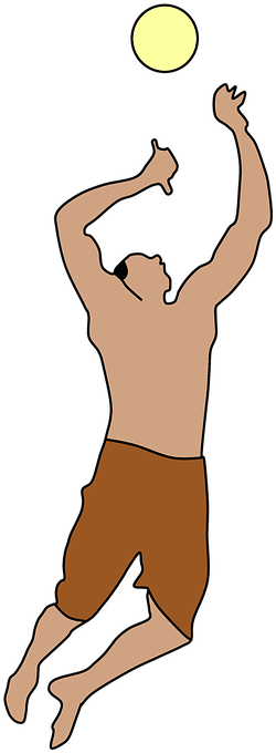 Dodgeball Clipart Play Ball - Personas Jugando Voleibol Png (720x720)