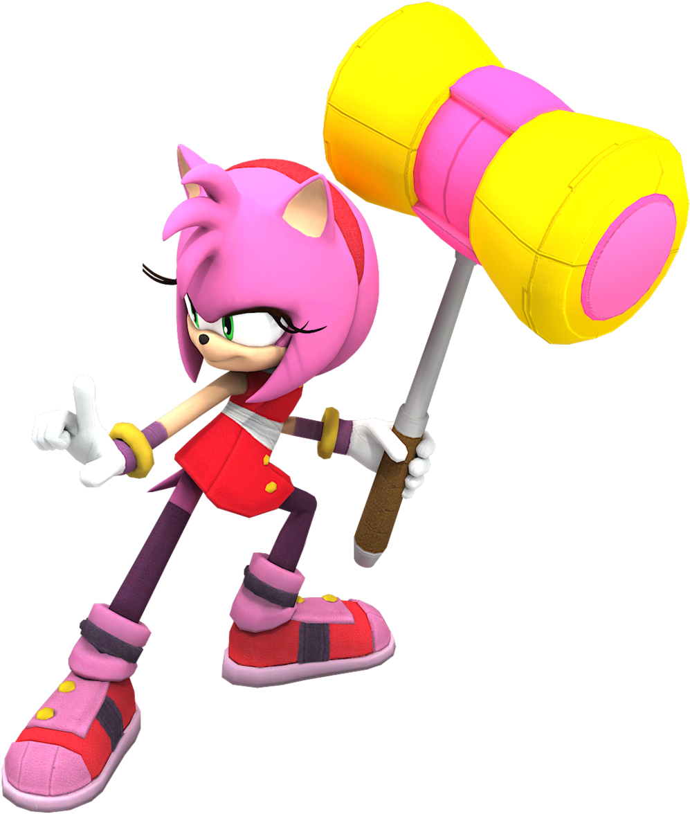 Girl Power By Cyberphonic4d Girl Power By Cyberphonic4d - Amy Rose Sonic Boom Render (1280x1247)