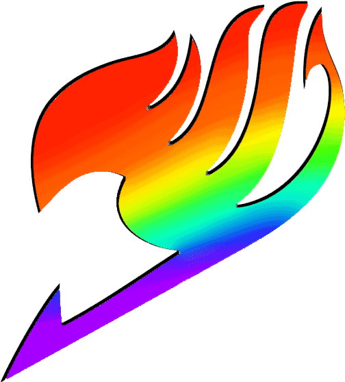 Rainbow Fairy Tail Symbol By Therainbowgamer - Fairy Tail Logo Gif (642x620)
