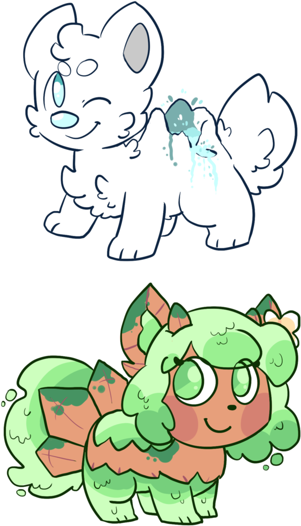 Ice-cube And Gracie By Leniproduction - Cartoon (721x1109)