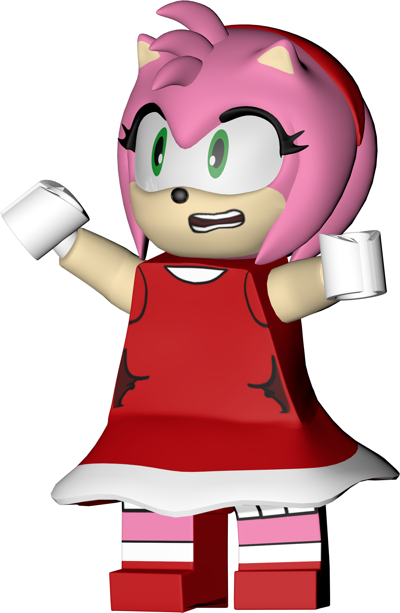 Lego Amy Render - Lego Dimensions Sonic Amy (2500x2500)