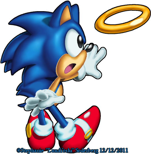 Classic Sonic By Lululunabuna - Sonic Classic Silver (537x549)
