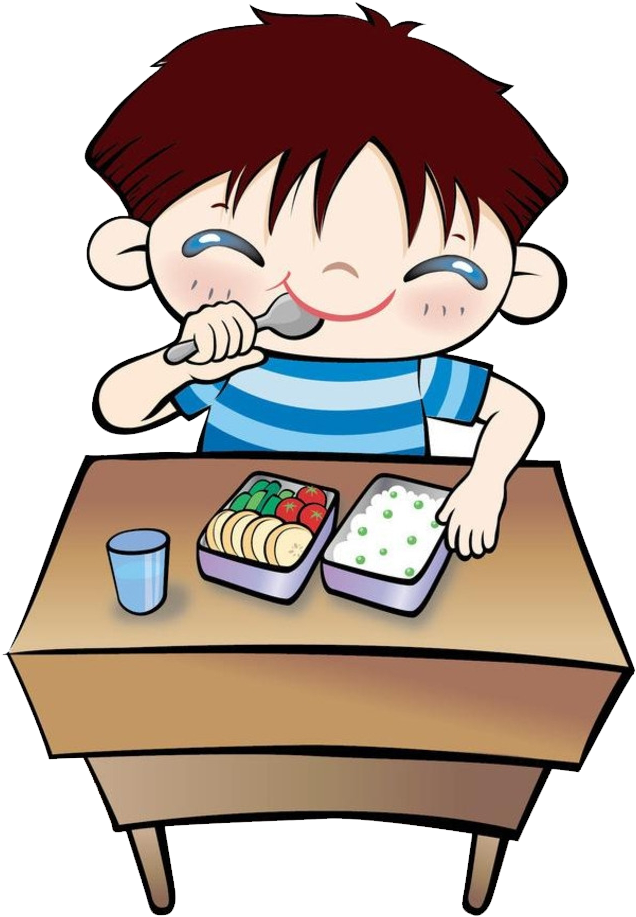 Student Eating Lunch Clip Art - Student Eat Food Clipart (1920x1080)
