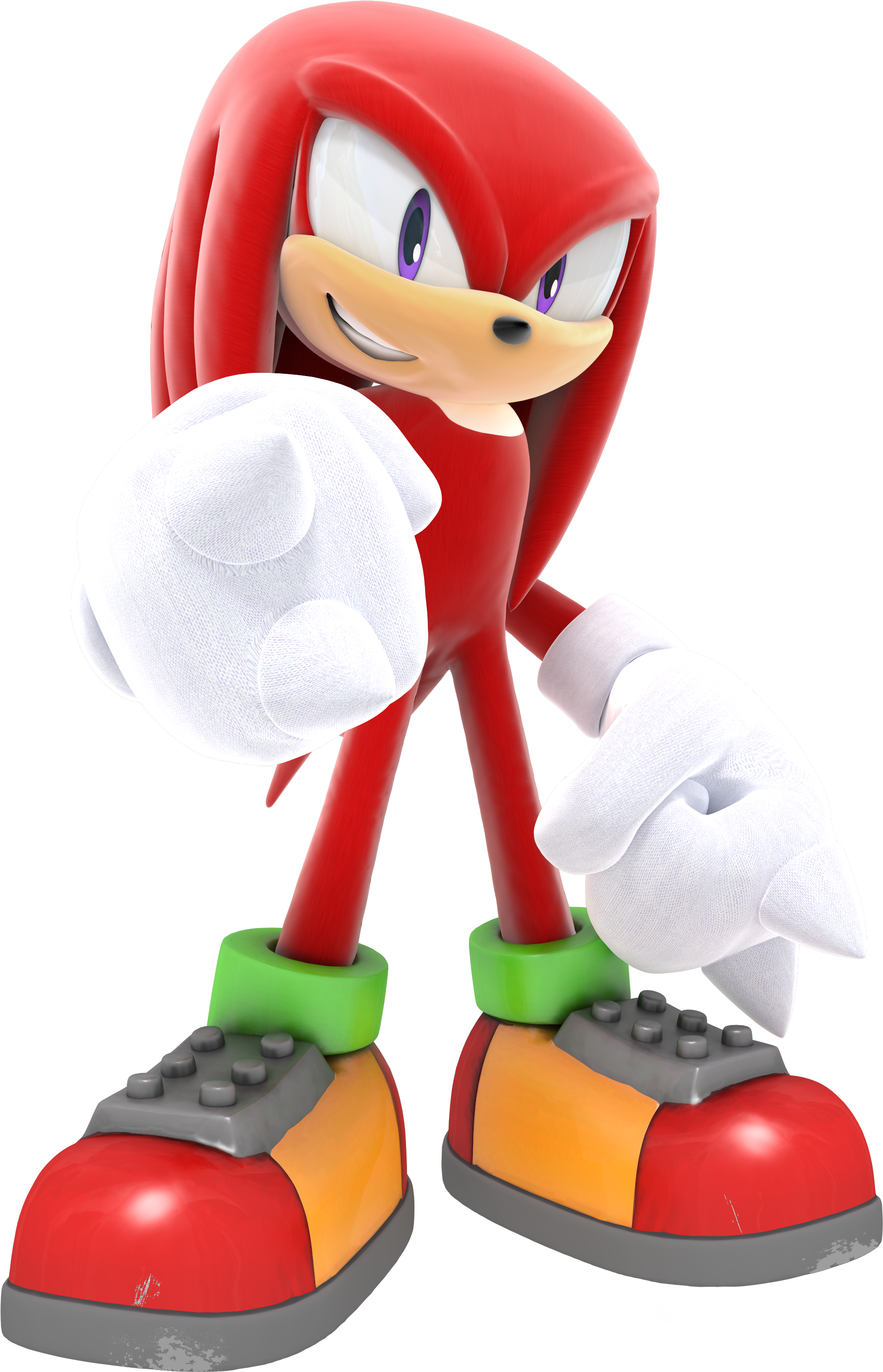 Knuckles The Muthafuckin Echidna - Splatoon & Knuckles (1969x3000)