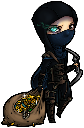 Master Thief By Tsukuyomaru - Chibi Thief (322x492)