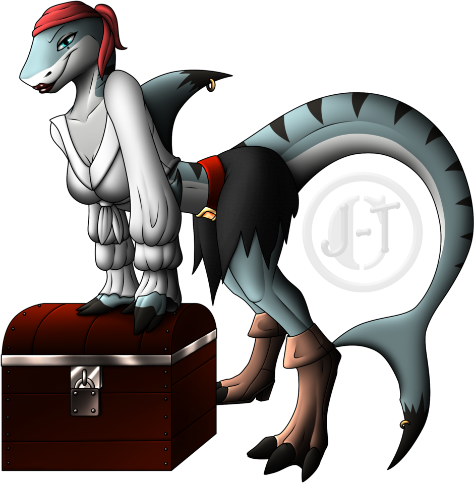 Pirate Booty By Jewel-thief - Shark Girl Pirate (1024x1024)