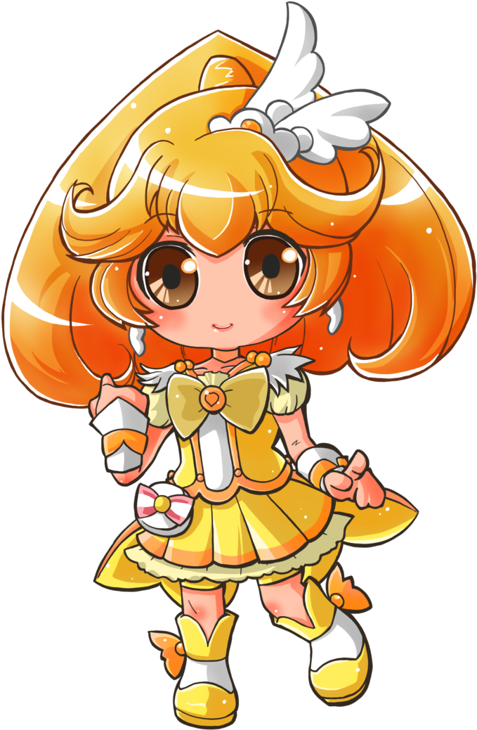 Cure Peace / Kise Yayoi By Hadibou - Smile Precure Cure Peace Chibi (800x1106)