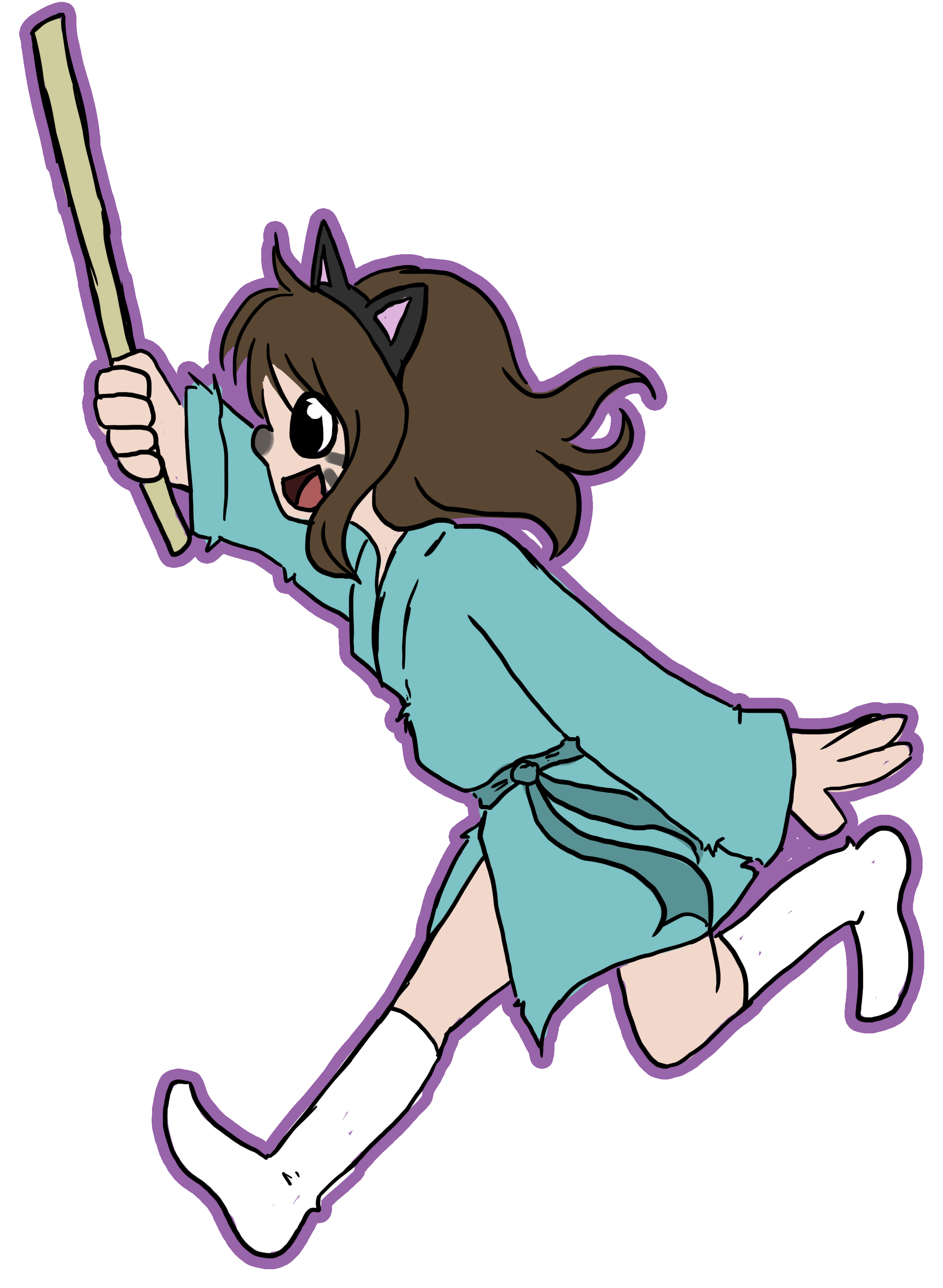 Ninja Cat By Thesketchadoodle Ninja Cat By Thesketchadoodle - Cat (2550x3300)