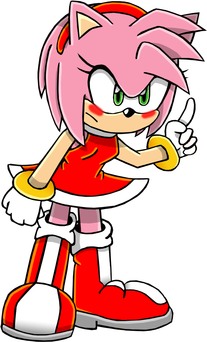 Amy Rose By Piplup Fan - Sonic X Leapster Sprites (845x1168)
