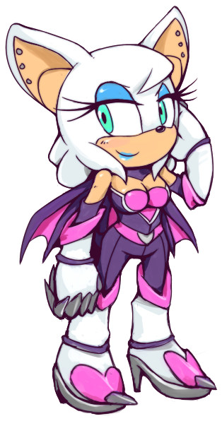 Rouge The Bat By Cylent-nite - Rouge The Bat Sonic Boom (375x625)