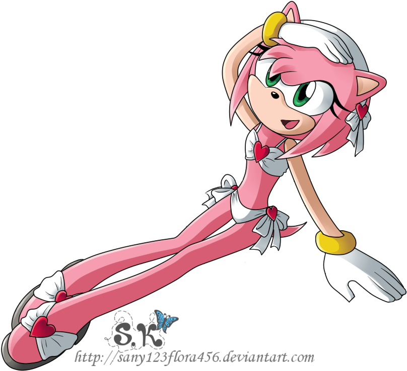 Amy Rose Summer Style By Xxsunny-bluexx - Amy Rose In A Swimsuit (820x750)