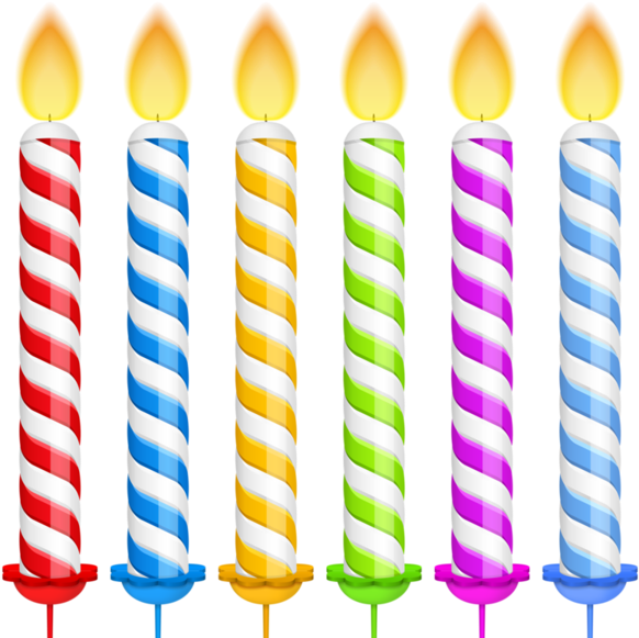 Party Candles - Free Birthday Candles Png (600x580)
