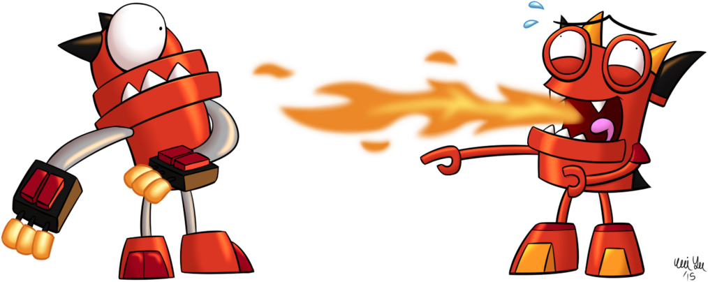 Vulk And Burnard By Katonator - Mixels Vulk (1024x429)