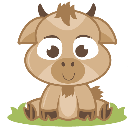 Cliparts Baby Goat - Cute Baby Goat Cartoon (432x432)