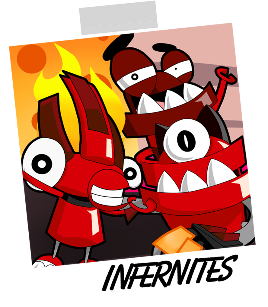 Selfie Time With The Infernites By Mfloras - Cartoon (888x1016)
