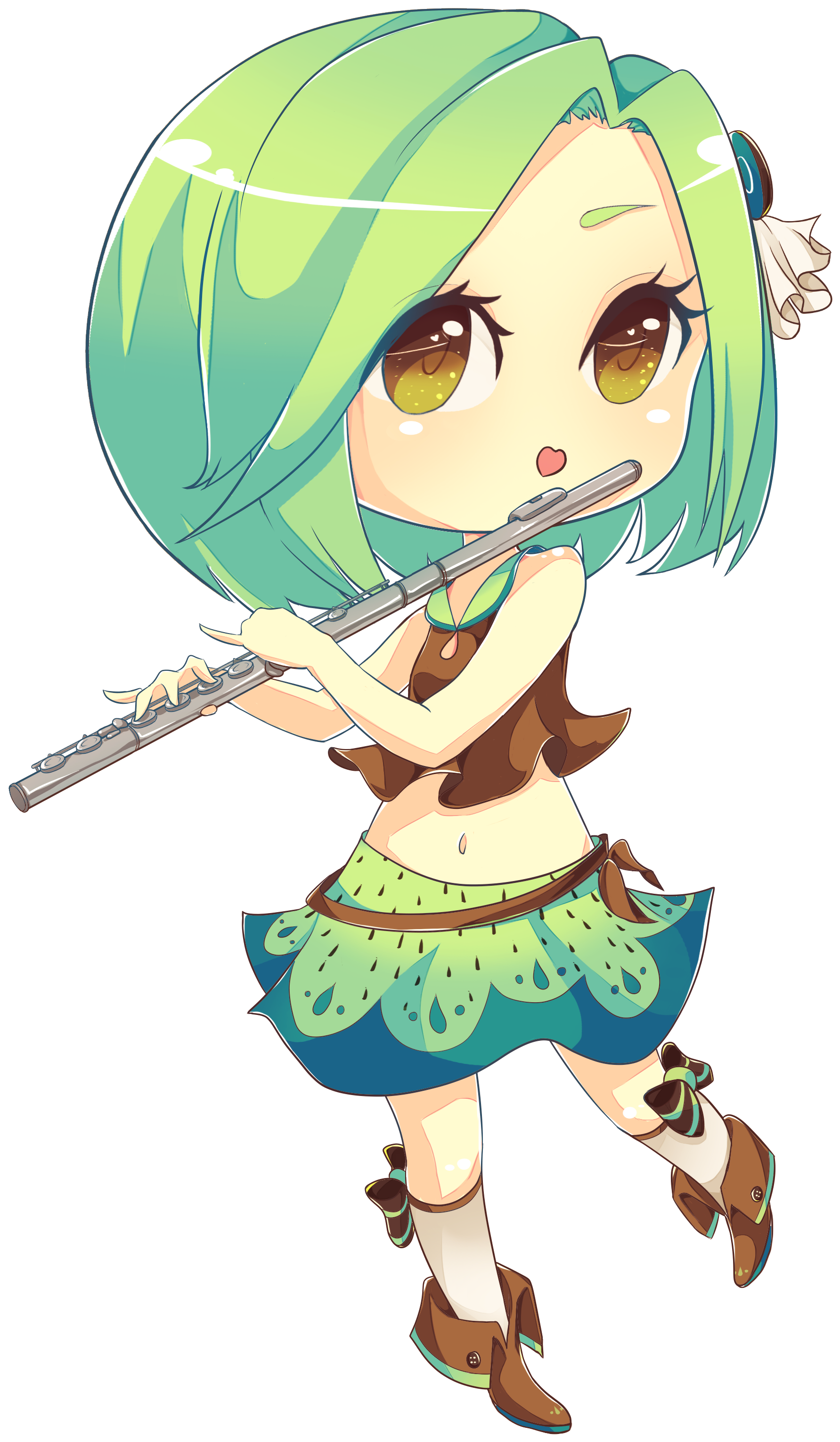 Chibi Kiwi - Anime Kiwi (3188x3188)