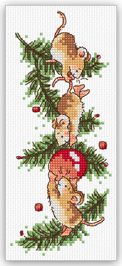 Bauble Mice - Margaret Sherry Christmas (240x522)