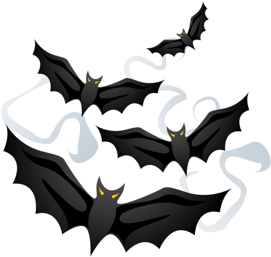 Halloween Creepy Bats Png Picture - Creepy Bats (600x542)