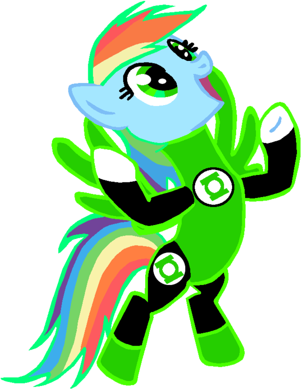 Green Lantern Rainbow Dash By Bronyboy Green Lantern - Twilight Sparkle Green Lantern (900x972)