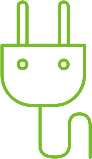 Energy Plug Isolated Icon Line Art Vector Illustration - Cartoon (550x550)