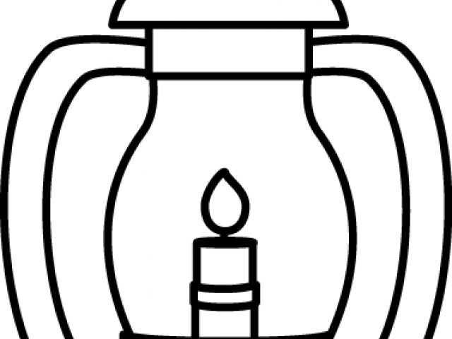 Lantern Clipart Black And White - Clipart Of A Lantern (640x480)