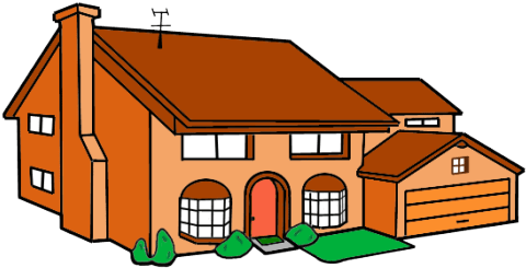 Los Simpsons House Png (500x259)