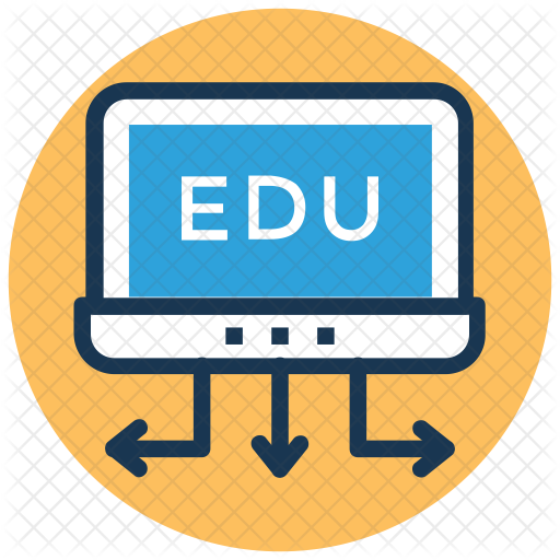 Online Education Icon - E-learning (512x512)