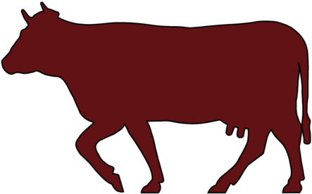 Beef - Cow Silhouette Walking (480x480)
