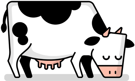Transparent Png & Svg Vector - Cow Cartoon Transparent (512x512)
