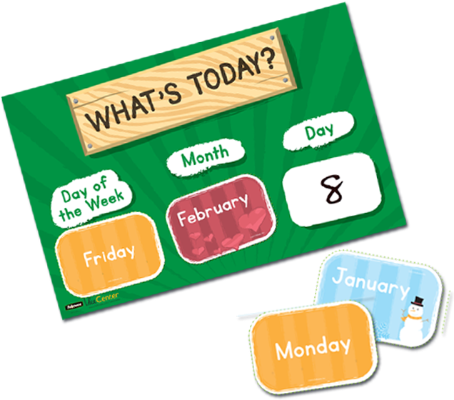 Laminate A Days Of The Week Calendar - Tabletop Game (760x560)