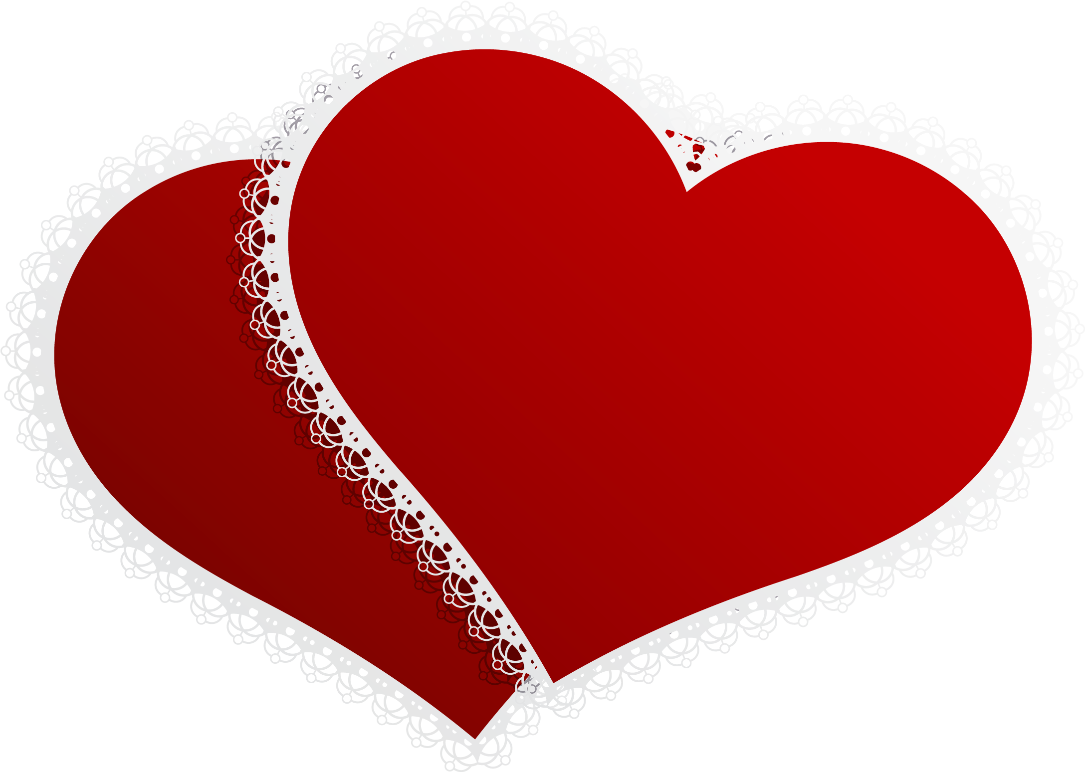 Valentine Double Hearts Decor Png Clipart Picture - Wedding Heart Images Png (2253x1641)