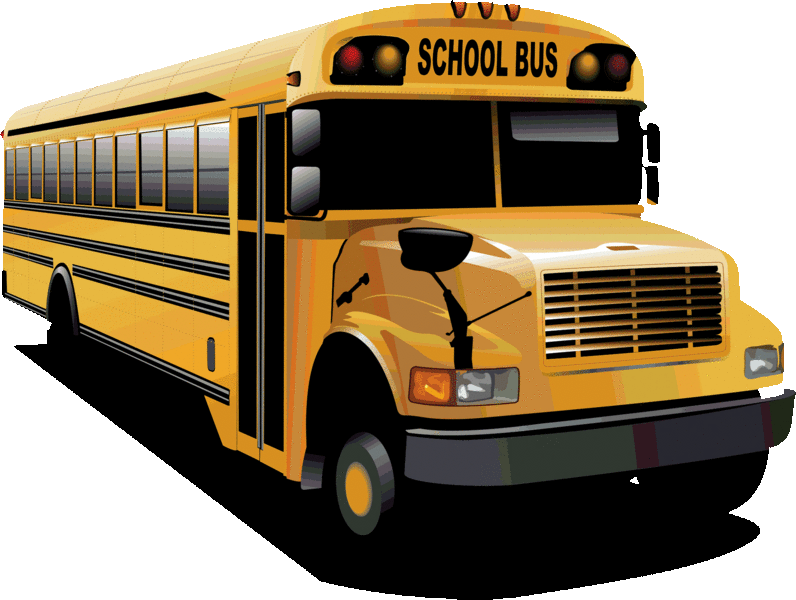School Bus Clipart - Bus School (796x600)