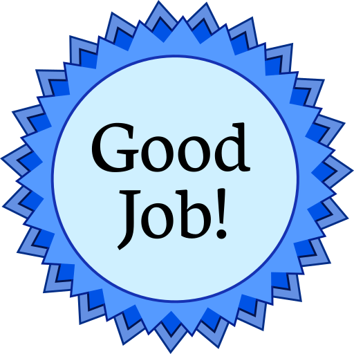 Award Medal Blue Good Job - Ministry Of Environment And Forestry (512x512)