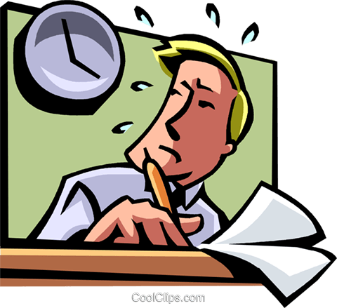 Businessman Waiting For - Cartoon (480x439)