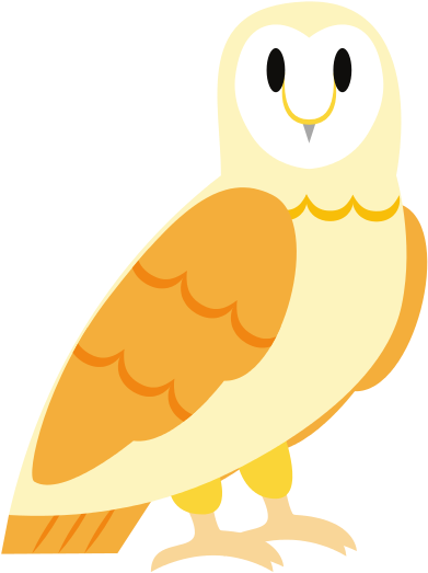 Cartoon Barn Owl - Cartoon (550x550)
